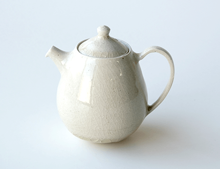 灰釉茶壺